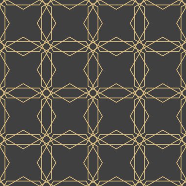 Arapça süsler. Tasarımınız için desenler, arka planlar ve duvar kağıtları. Tekstil süsü. Vektör illüstrasyonu.