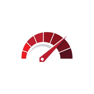 Otomatik logo vektör resimleme simgesi tasarımı için hız göstergesi simgesi