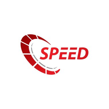 Otomatik logo vektör resimleme simgesi tasarımı için hız göstergesi simgesi