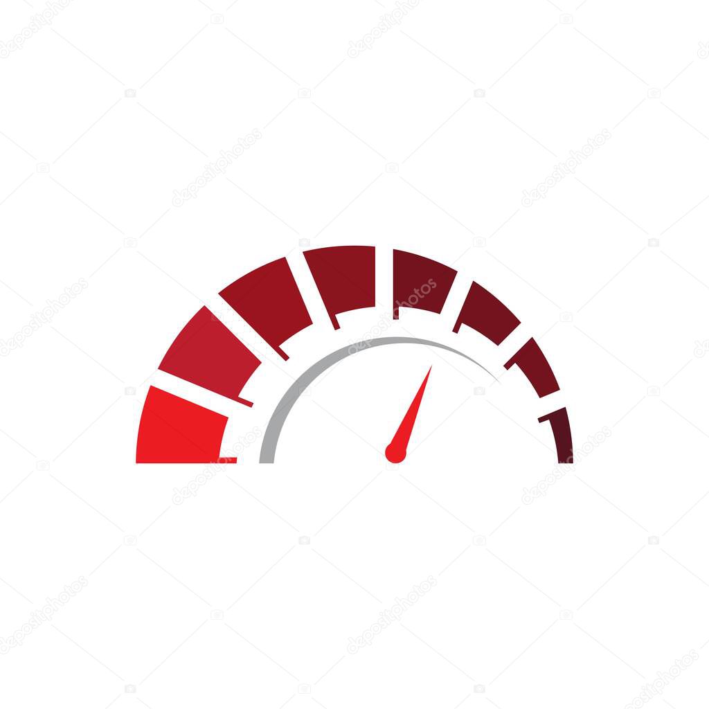 Speedometer icon for auto logo vector illustration icon design