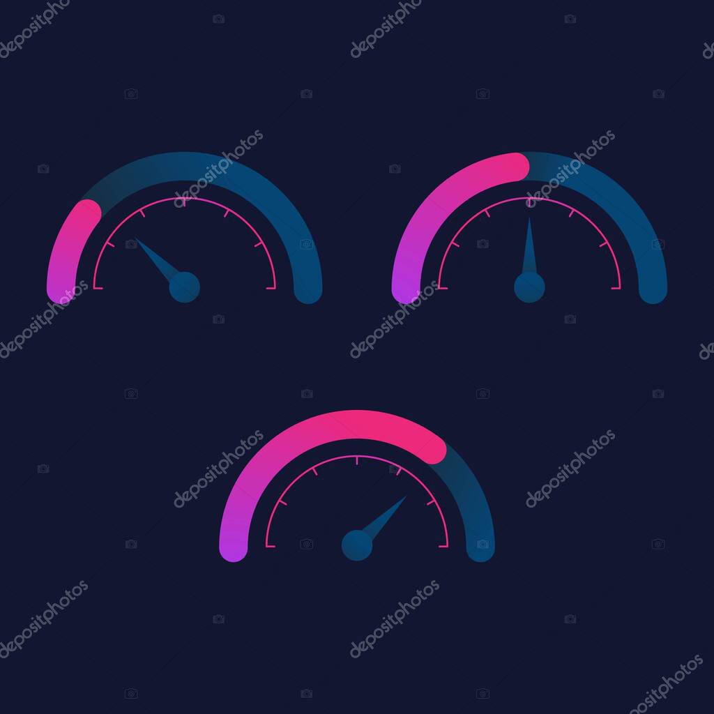 Speedometer icon for auto logo vector illustration icon design