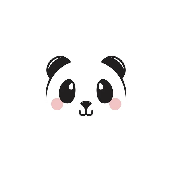 Ícone Panda Modelo Design Ilustração Vetorial — Vetor de Stock