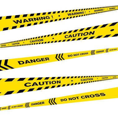 Police line Vector icon design illustration Template