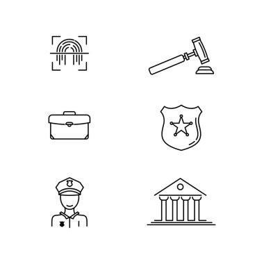 police element Vector icon design illustration Template