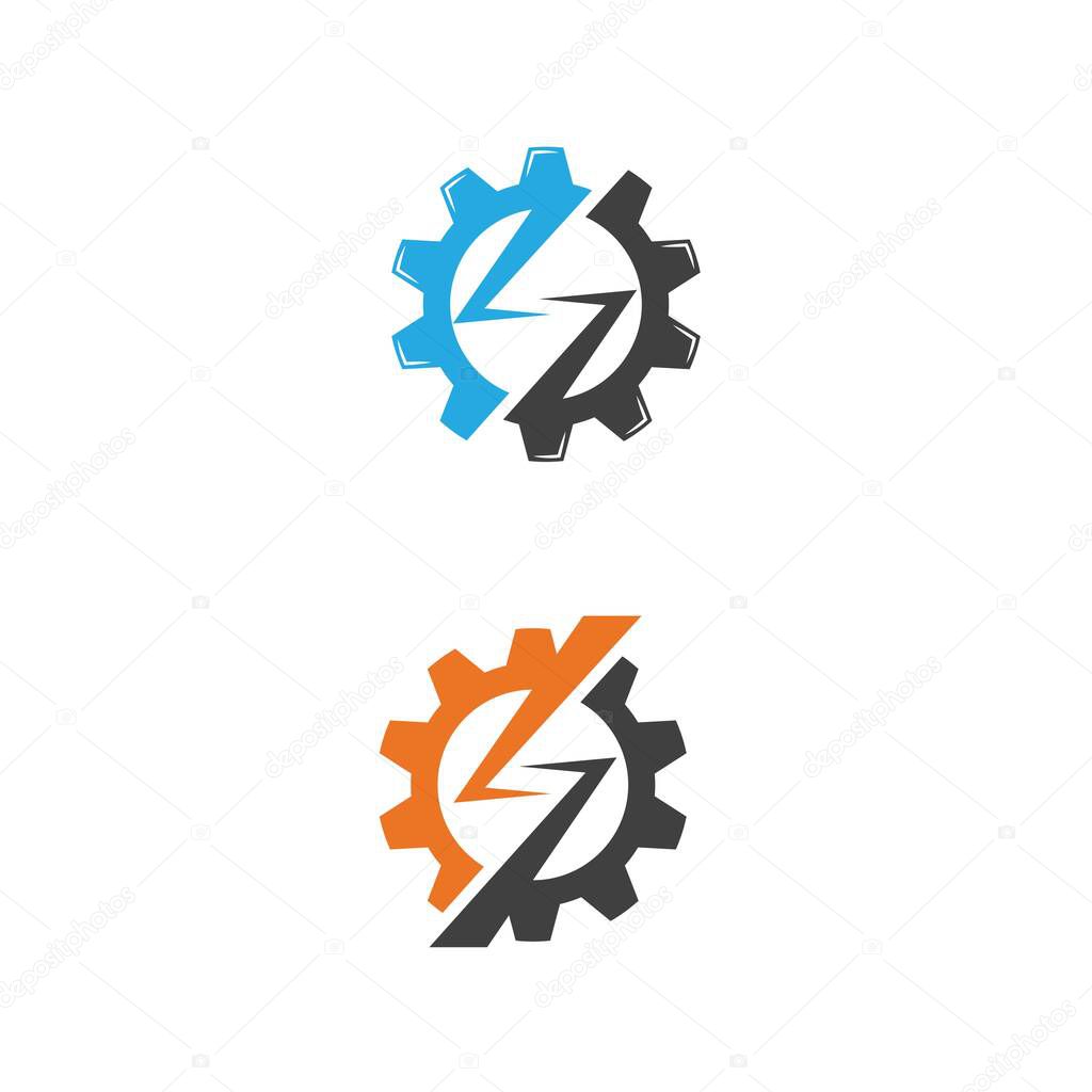 Gear vector icon illustration design template