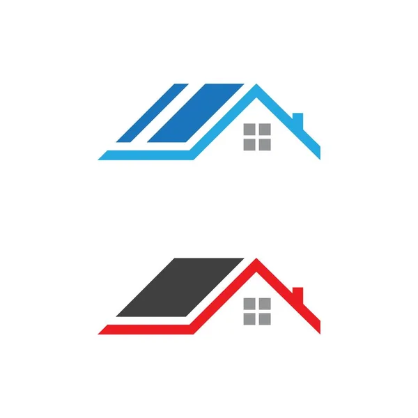 Desain Logo Real Estate Properti Dan Konstruksi - Stok Vektor