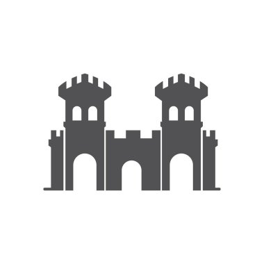 Castle oluşturma vektör resimleme şablonu tasarımı