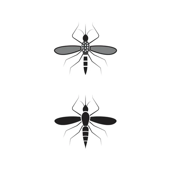 昆虫蚊虫图标模板病媒图解 — 图库矢量图片