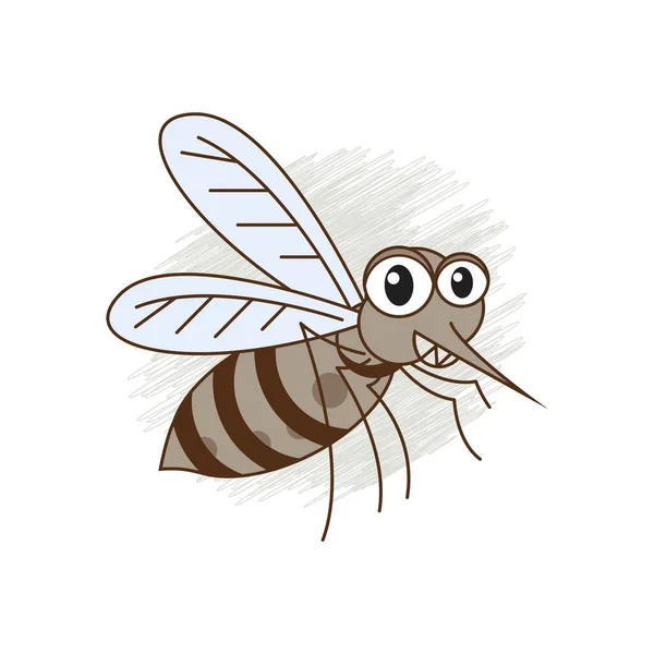 Insektenmoskito Symbol Vorlage Vektorillustration — Stockvektor
