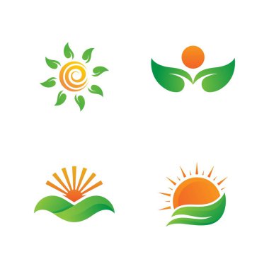 Çiftlik vektörü tarım organik ikon çizimi