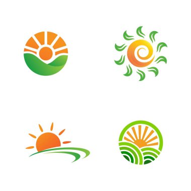 Çiftlik vektörü tarım organik ikon çizimi