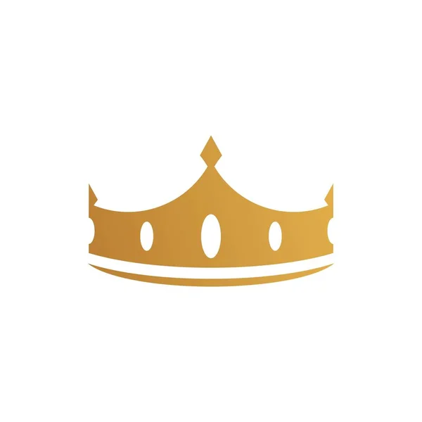 Crown Logo Template Vetor Ícone Ilustração Design —  Vetores de Stock