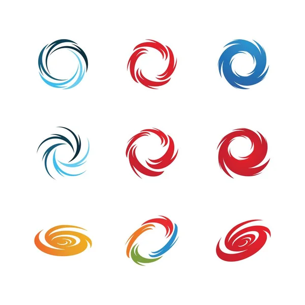 Vortex Vector Illustration Icon Logo Template Design — Stock Vector