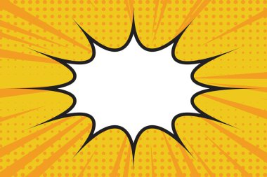 Çizgi Roman Tasarım Element Vektörü İllüstrasyonu