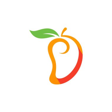 mango simgesi vektör çizim şablonu