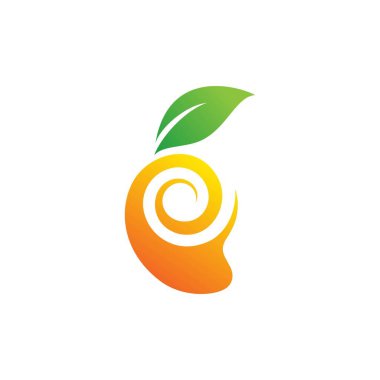 mango simgesi vektör çizim şablonu