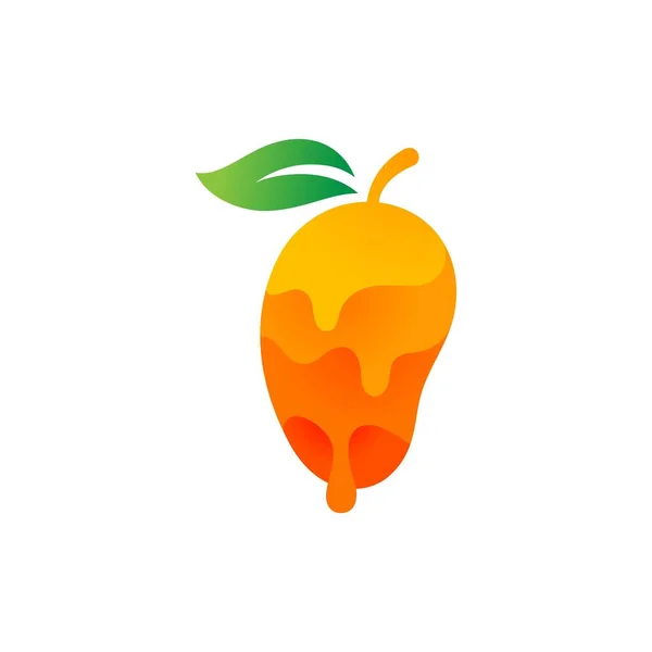 Mango Simgesi Vektör Çizim Şablonu — Stok Vektör