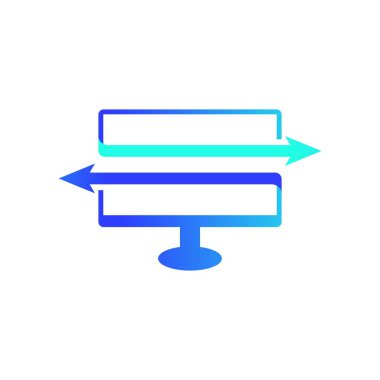 bilgisayar logosu Vektör simgesi tasarım örnekleme şablonu