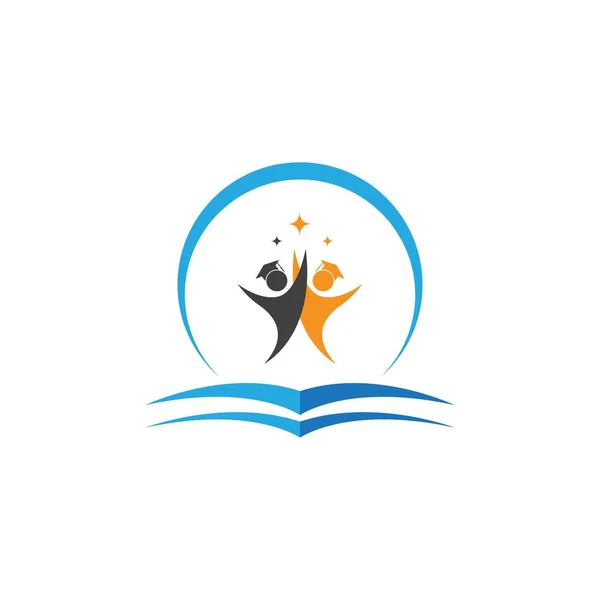 Educazione Logo Modello Icona Vettoriale Illustrazione Design — Vettoriale Stock