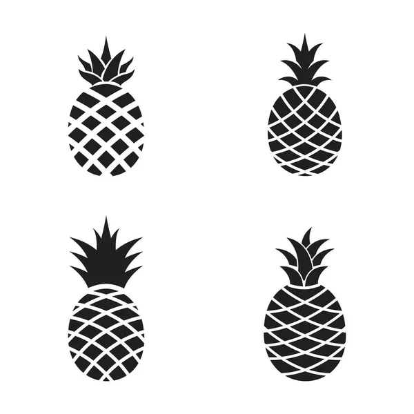 菠萝图标模板矢量图解设计 — 图库矢量图片