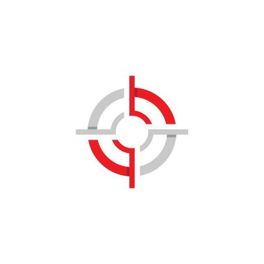 odak simgesi vektr tasarım şablonu