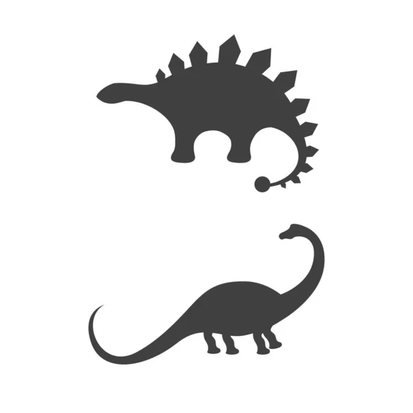 Dinoszaurusz Ikon Sablon Vektor Illusztráció Tervezés — Stock Vector