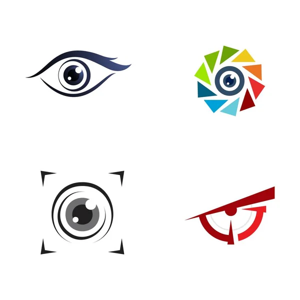 Identidade Marca Corporate Eye Care Design Logotipo Vetor — Vetor de Stock