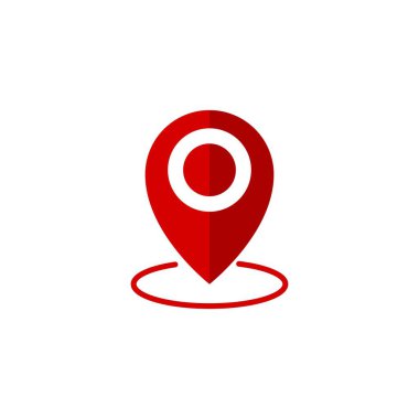 Konum noktası simgesi vektör çizim tasarımı 