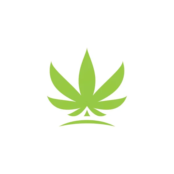 Canabis Marihuana Teken Symbool Illustratie Ontwerpsjabloon — Stockvector
