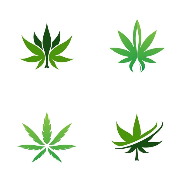 Canabis Marijuana Signe Symbole Illustration Conception Modèle — Image vectorielle