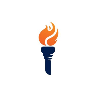 Meşale vektör resmetme şablonu