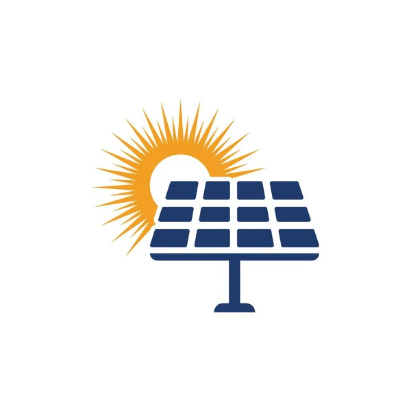 Vorlage Zur Illustration Von Solarenergie Vektorsymbolen — Stockvektor