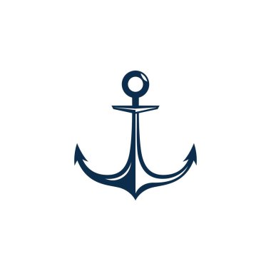 Anchor simgesi Logo Şablon vektör çizimi