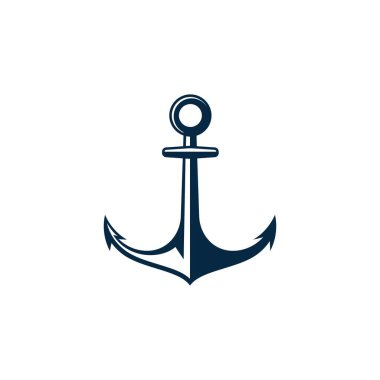 Anchor simgesi Logo Şablon vektör çizimi