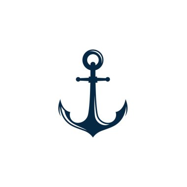 Anchor simgesi Logo Şablon vektör çizimi