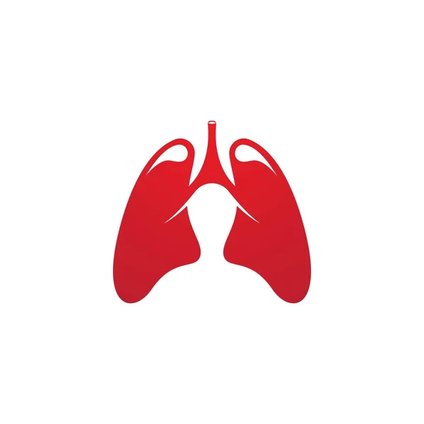 Tıbbi Tasarım Illüstrasyon Şablonu Için Akciğer Vektörü Simgesi — Stok Vektör