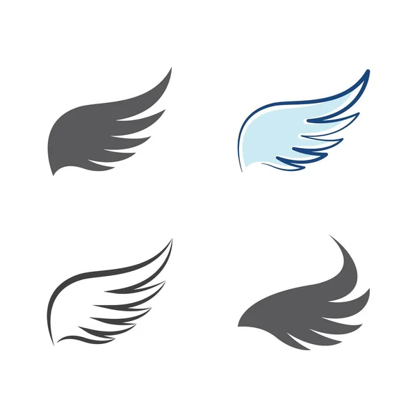 Пташине Крило Голуб Логотип Шаблон Векторні Ілюстрації — стоковий вектор