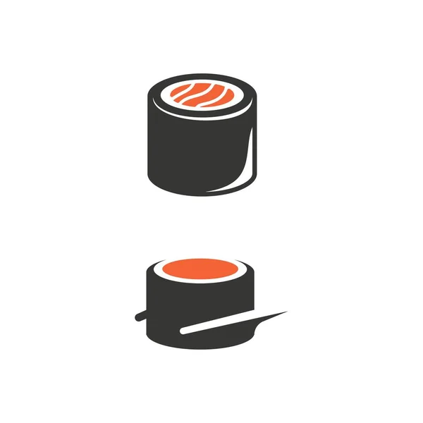 Sushi Japan Vector Ikone Design Illustration Vorlage — Stockvektor