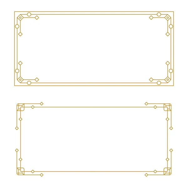 Modelo Desenho Ilustração Vetorial Fronteira — Vetor de Stock