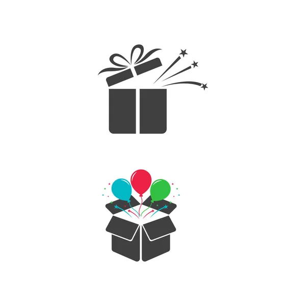 Caja Regalo Icono Vector Ilustración Diseño — Vector de stock