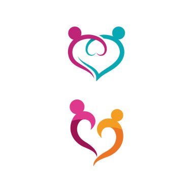 Topluluk, ağ ve sosyal simge tasarım şablonu