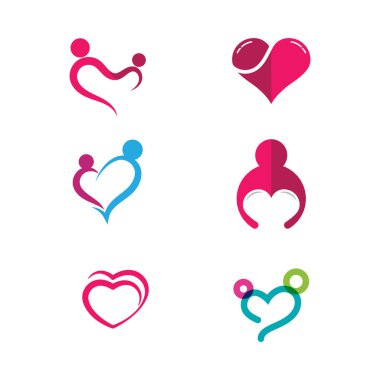 Güzellik Aşk Vektörü simge tasarım şablonu