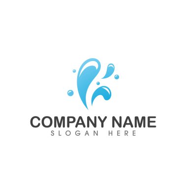 su sıçrama simgesi vektör çizim şablonu