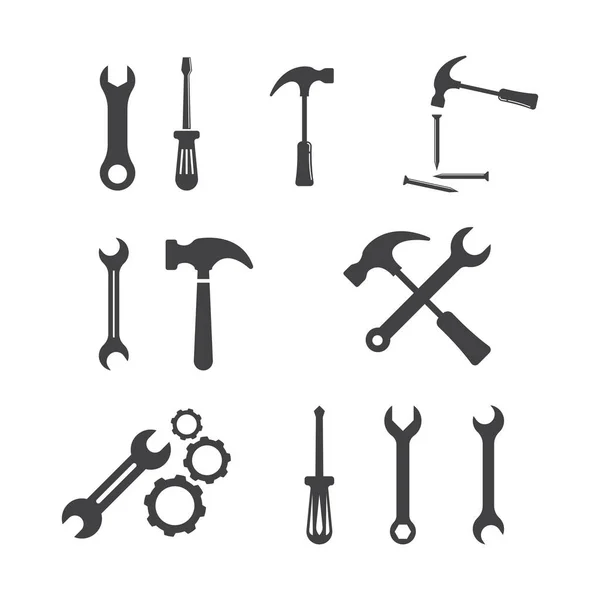 Werkzeug Vektor Icon Design Illustration Vorlage — Stockvektor