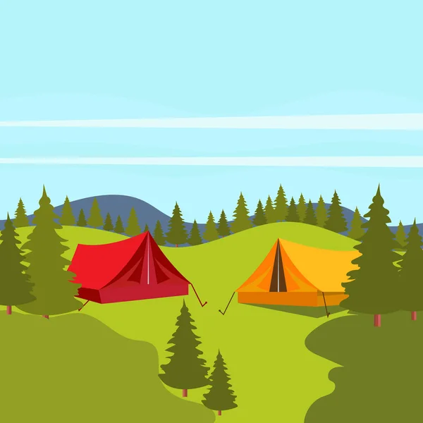 Camp Element Vector Icon Design Illustration Template — Stock Vector