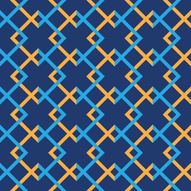 Kabilesel kusursuz geometrik dikişsiz aztek desenli tasarım.
