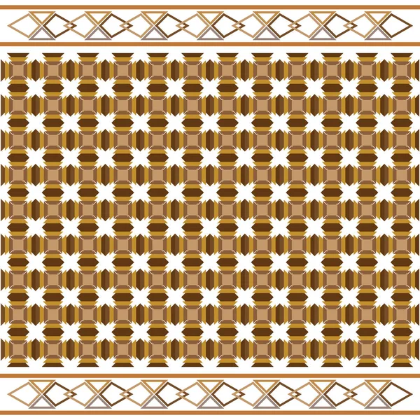 トライバルシームレスなパターン幾何学的なシームレスな アステックパターンデザイン — ストックベクタ