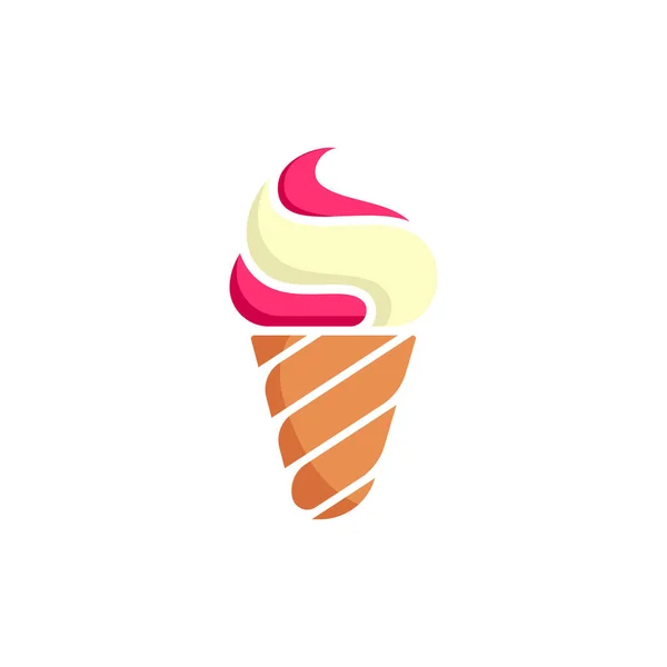 Ice Cream Vector Pictogram Ontwerp Illustratie Template — Stockvector