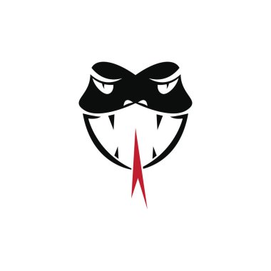 Yılan Viper silueti. Yılan Viper 'ın vektör çizimi