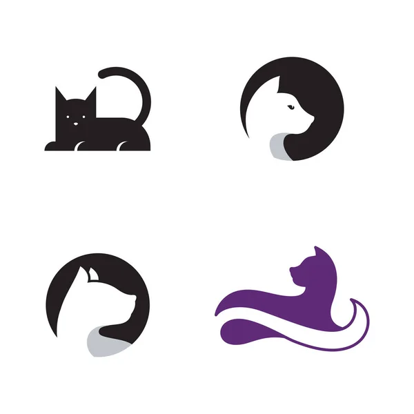 Cat Icon Design Vector Illustration Design Template — Stock Vector